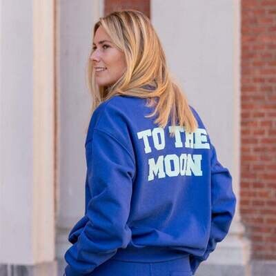 Elle and Rapha - To The Moon Sweater - College