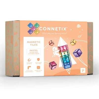 Connetix - Magnetic Tiles - Square Expansion Pack - 40 pieces - Pastel