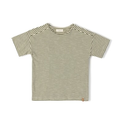 Nixnut - Com Tshirt - Khaki Stripe
