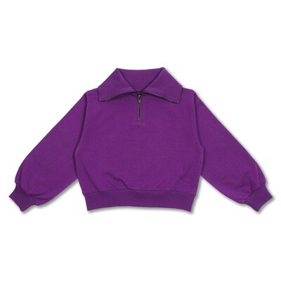 Petit Blush - Zipper Sweater - Purple Dream