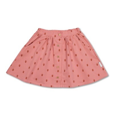 Petit Blush - Mini Button Skirt - Batic AOP