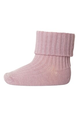 MP Denmark - Wool Rib Baby Socks - Wood Rose
