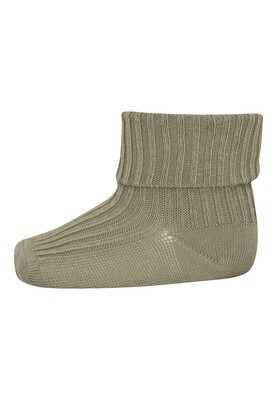 MP Denmark - Wool Rib Baby Socks - Silver Sage