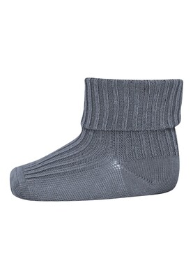 MP Denmark - Wool Rib Baby Socks - Stone Blue