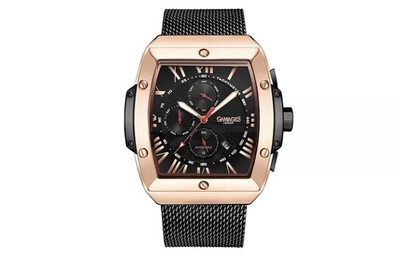 Eminence automatisch zwart herenhorloge van Gamages
