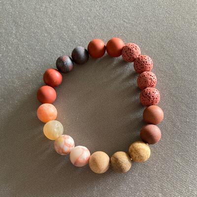 Armband universum planeet natuursteen zon