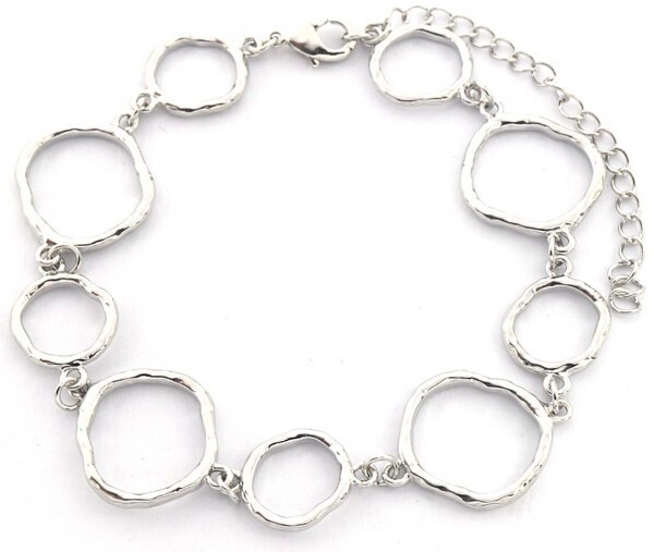 Bracelet circles silver (other color available)