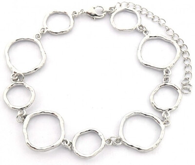 Bracelet circles silver (other color available)