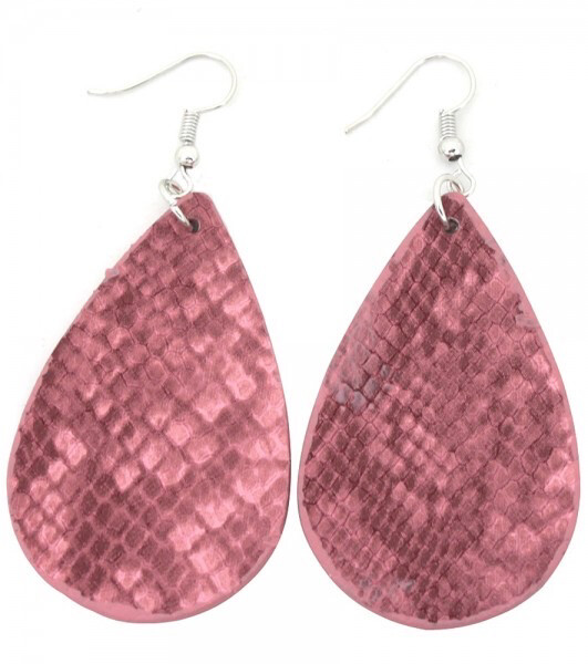 Oorbellen slang 6x3cm (3 Kleuren)