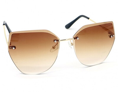 Trendy zonnebril UV400 Cat.3 bruin