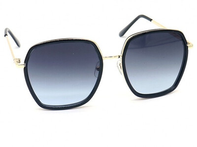 Trendy zonnebril UV400 Cat.3 zwart-goud