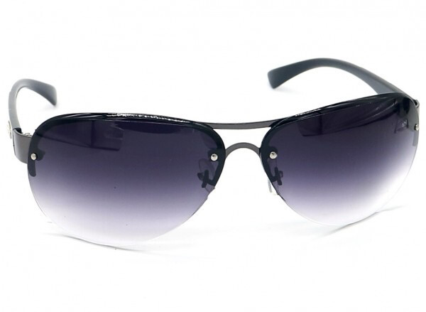 Trendy zonnebril zwart-paars UV400 Cat.3