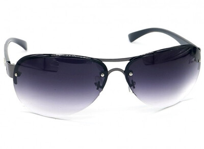 Trendy zonnebril zwart-paars UV400 Cat.3
