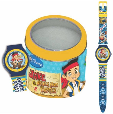 Horloge kind Walt Disney Jake de piraat in tinnen box