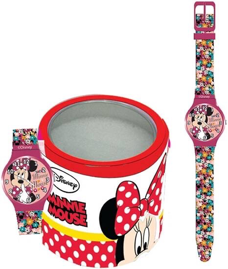 Horloge kind Walt Disney Minnie Mouse in tinnen box