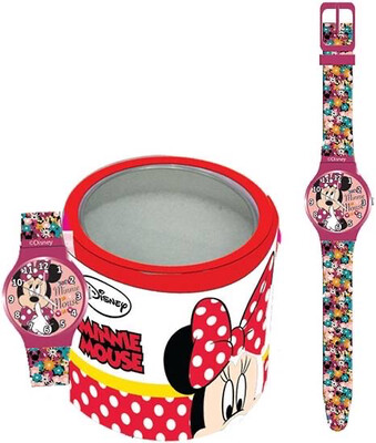 Horloge kind Walt Disney Minnie Mouse in tinnen box
