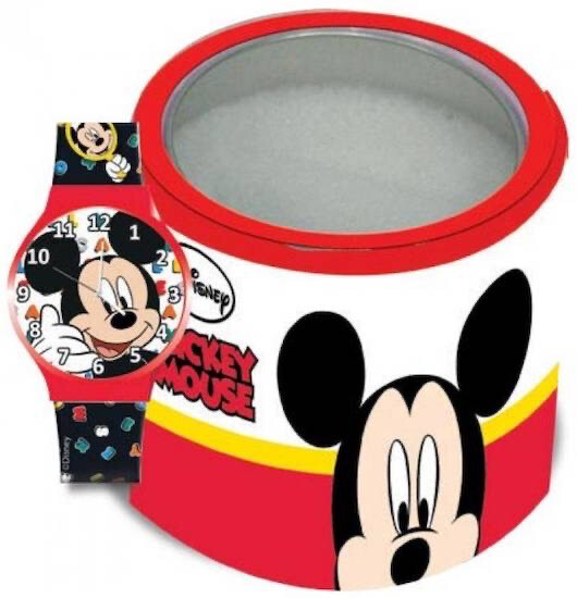 Horloge kind Walt Disney Mickey Mouse in tinnen box