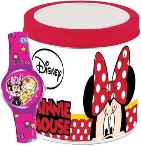 Horloge kind Walt Disney Minnie Mouse in tinnen box