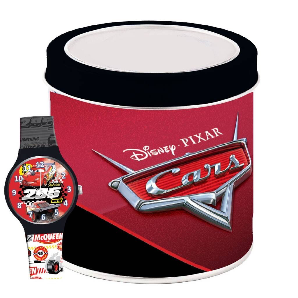 Horloge kind Disney Pixar Cars in tinnen box