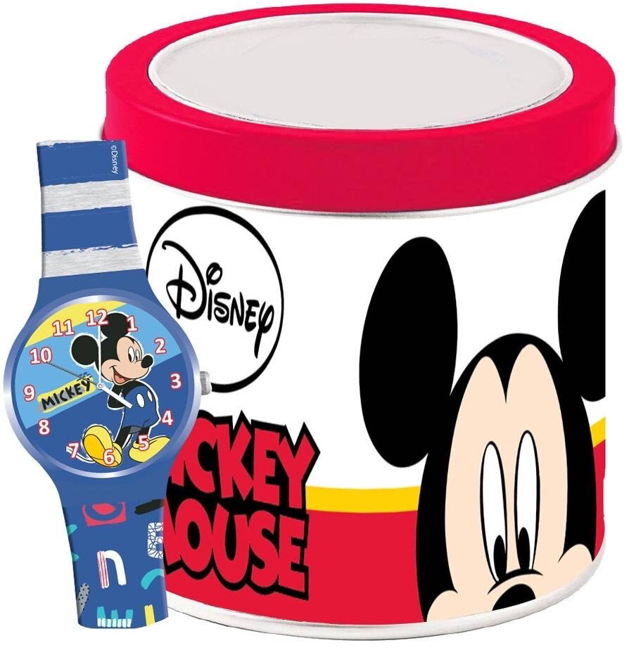 Horloge kind Walt Disney Mickey Mouse in tinnen Box