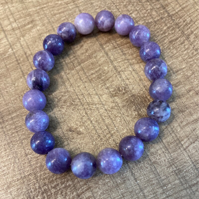 Natuursteen kralen armband kunziet
