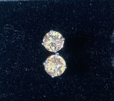 Oorbellen zilver Swarovski kristal wit