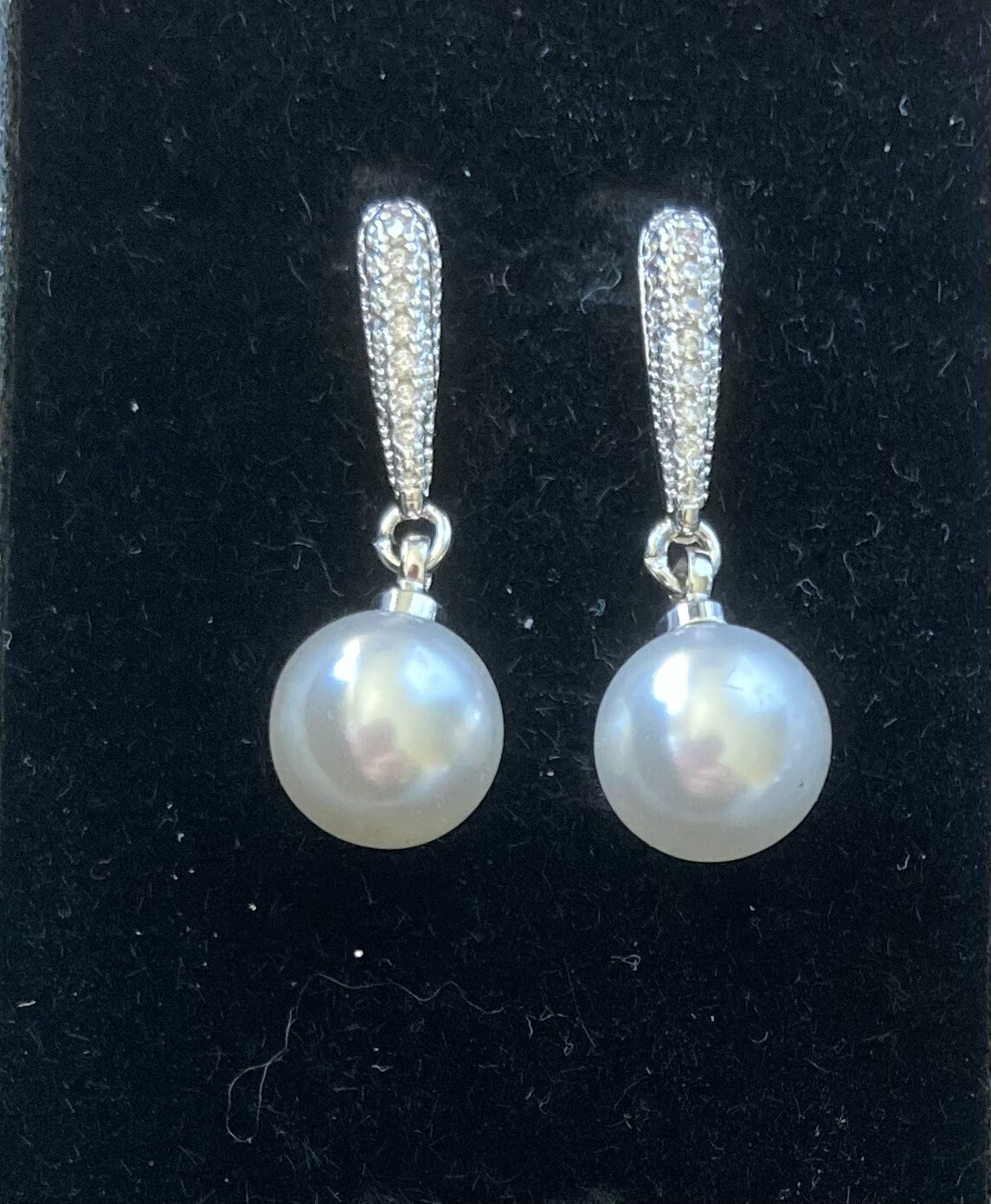 Oorbellen sterling zilver 925 witte parel