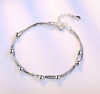 Bracelet sterling 925 silver balls