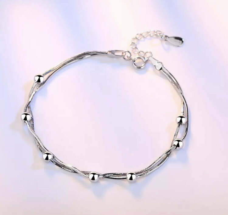 Bracelet sterling 925 silver balls