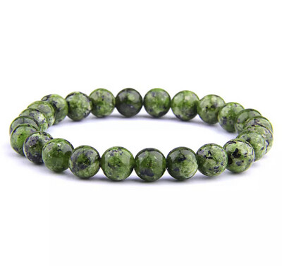 Natuursteen kralen armband gele jade