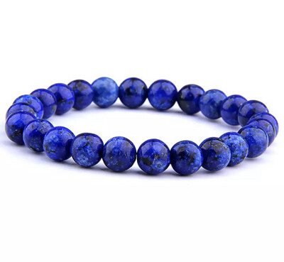 Natuursteen kralen armband jade lapis lazuli