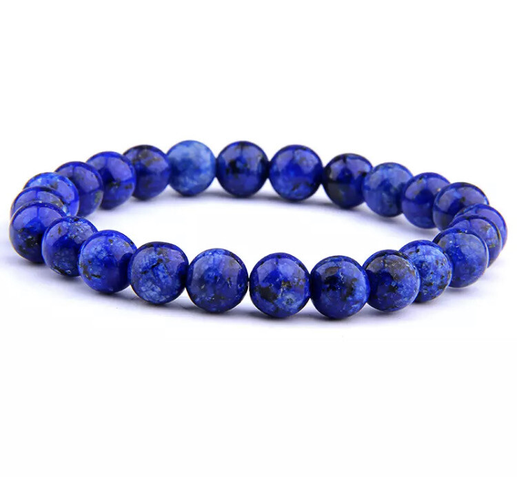 Natuursteen kralen armband jade lapis lazuli