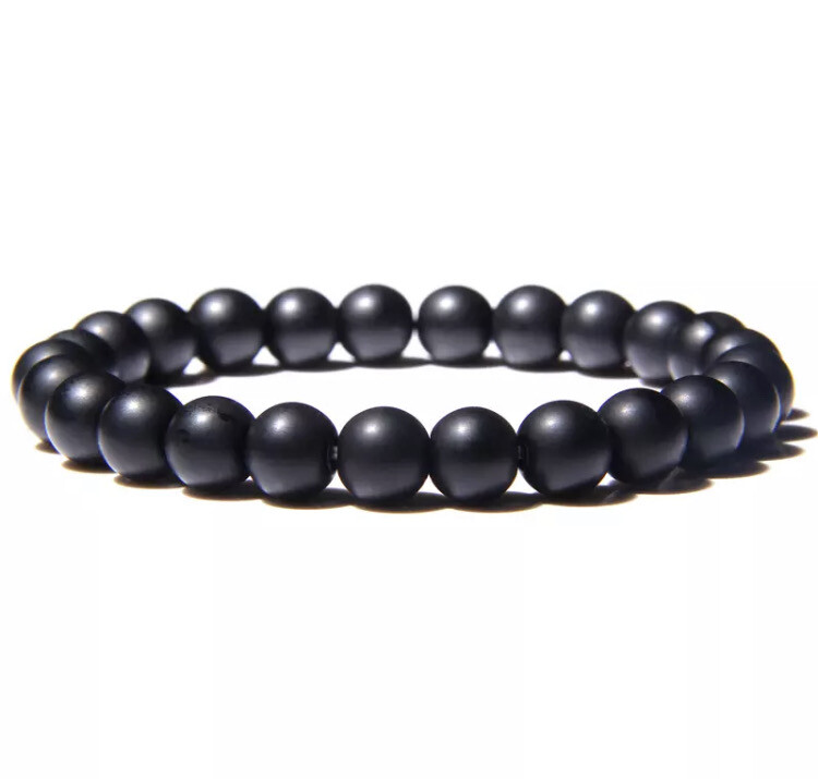 Natuursteen kralen armband Onyx