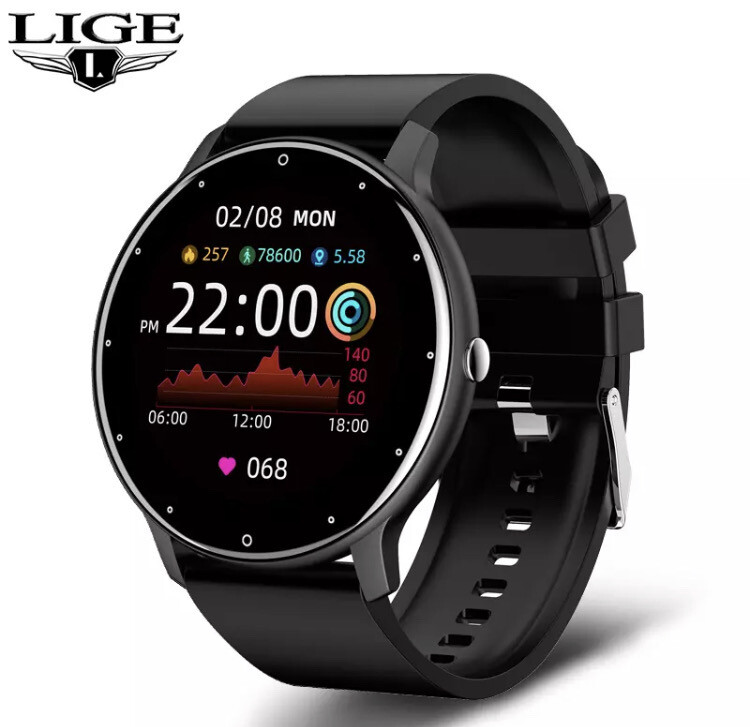 Smartwatch Lige zwart (3 Kleuren)