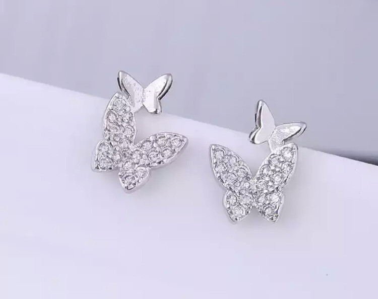 Sterling 925 zilveren oorbellen vlinders