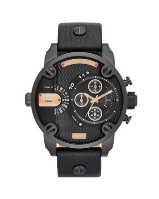 Horloge Diesel Baby Daddy Black Chronograaf DZ7291