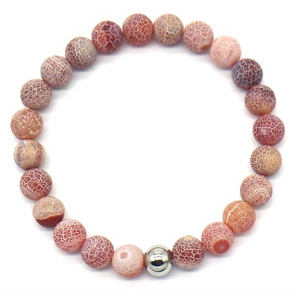 Armband gebarsten agaat bruin