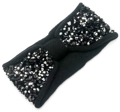 Hoofdband Zwart Met Glitter
