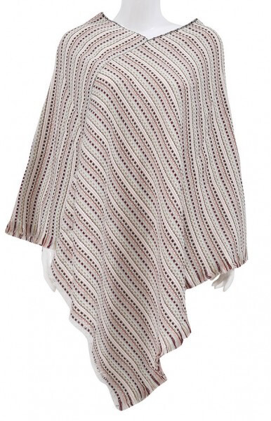 Gestreepte Poncho