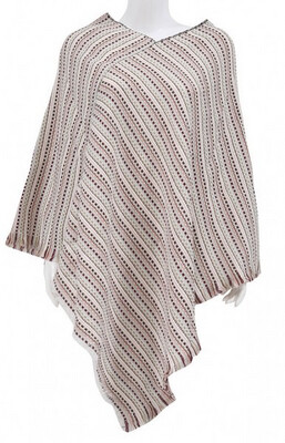 Gestreepte Poncho