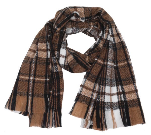 Geruite Sjaal Bruin 170x65 cm (2 Kleuren)