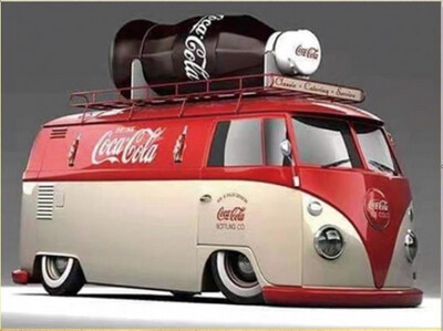 Diamond Painting Set Coca Cola Bus 30x20 cm