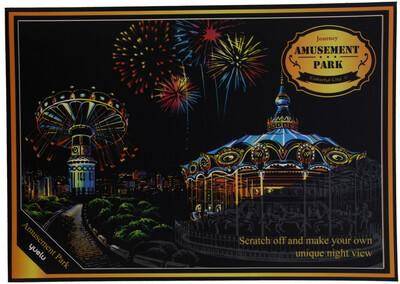 Scratch Painting Amusement Park 40x28 cm