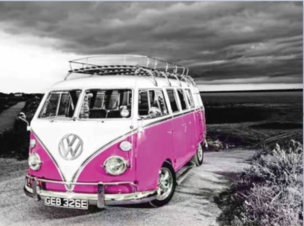 Diamond Painting Set Volkswagen Bus 30x20 cm