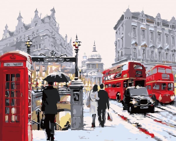 Schilderen Op Nummer Set Londen 50x40 cm