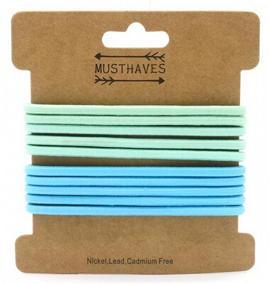 Haarelastiekjes 10pcs Blauw