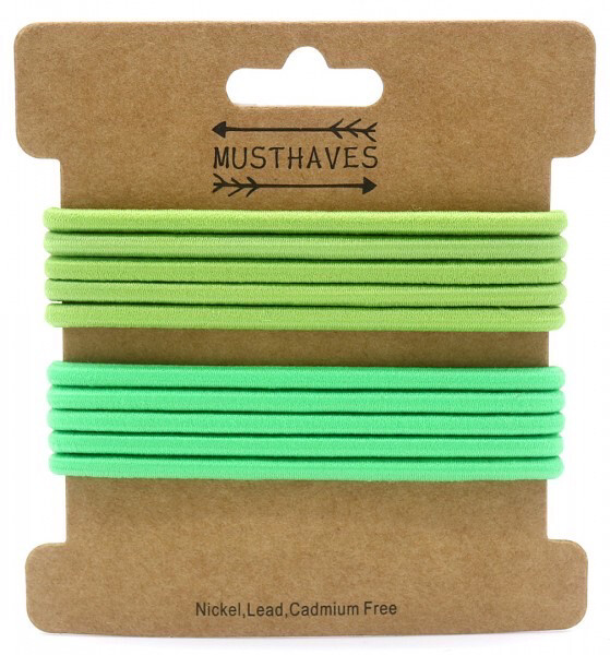 Haarelastiekjes 10pcs Groen