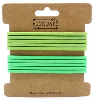Haarelastiekjes 10pcs Groen