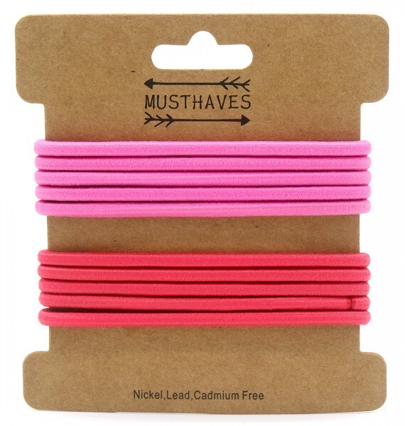 Haarelastiekjes 10pcs Roze
