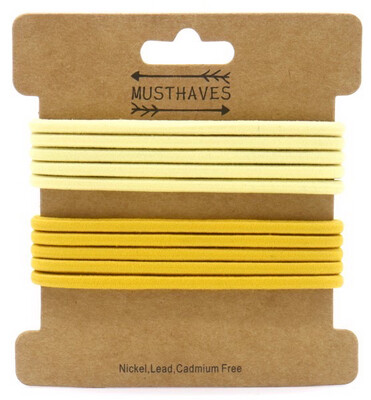 Haarelastiekjes 10pcs Geel